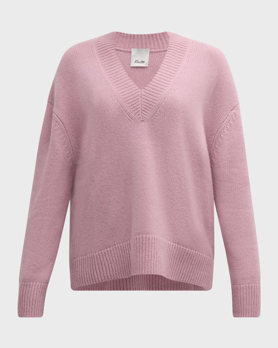 Cashmere Oversized V-Neck Sweat