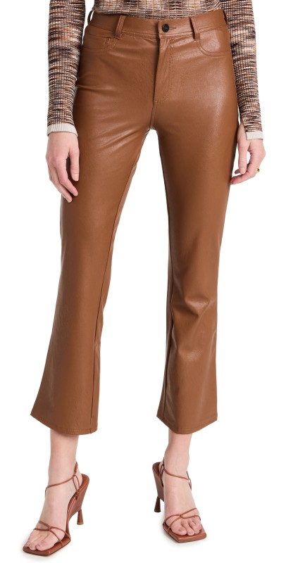 PAIGE Claudine Ankle Flare Jeans Dark Argan