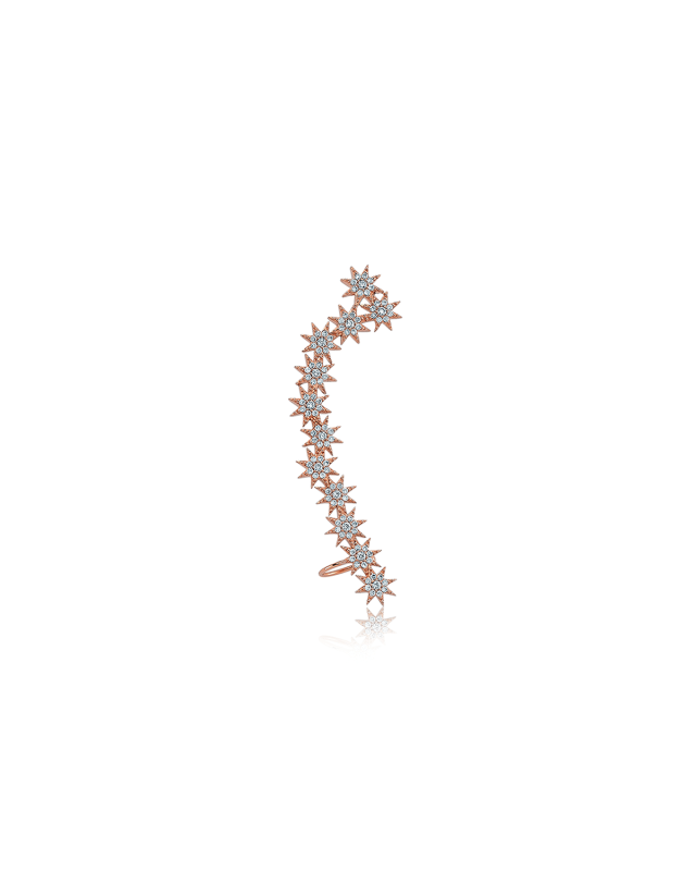 Venus Star 14k Diamond Ear Climber, Single