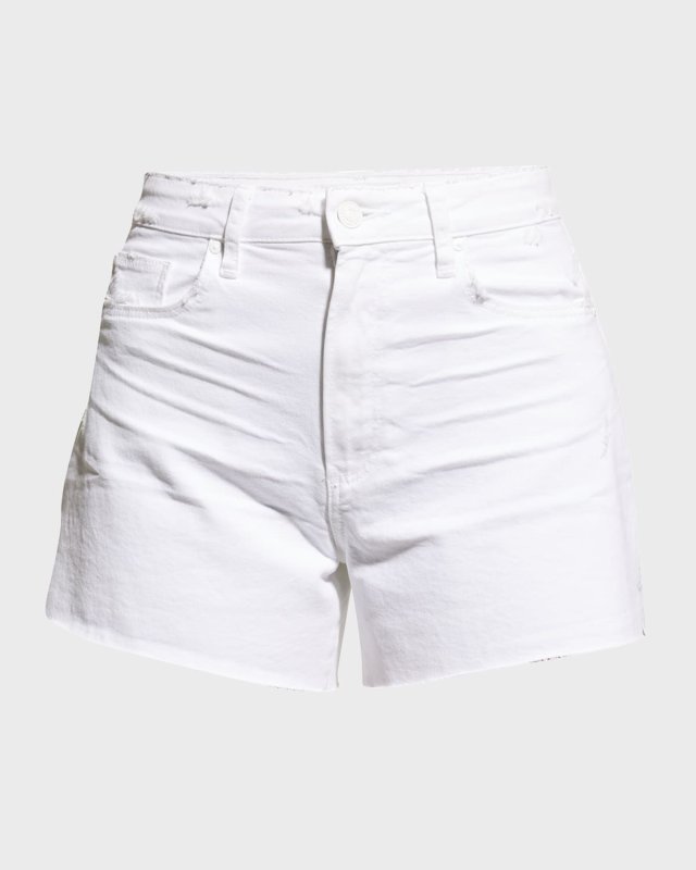 FLAUNT Allure Raw Hem Denim Shorts