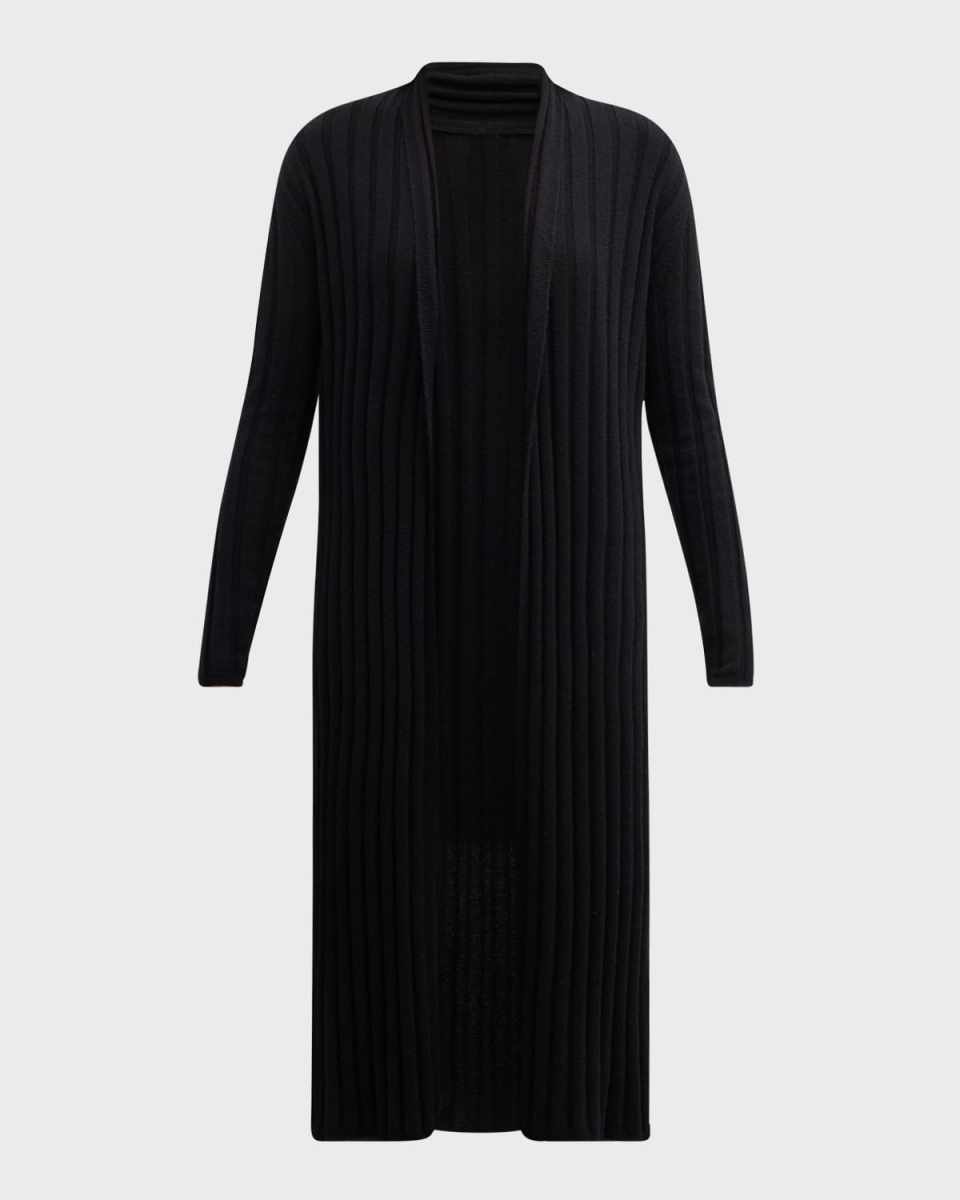 Cashmere Ribbed Duster Cardigan