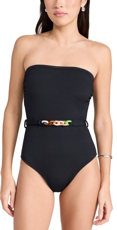 Shoshanna Belted Classed One Piece Jet
