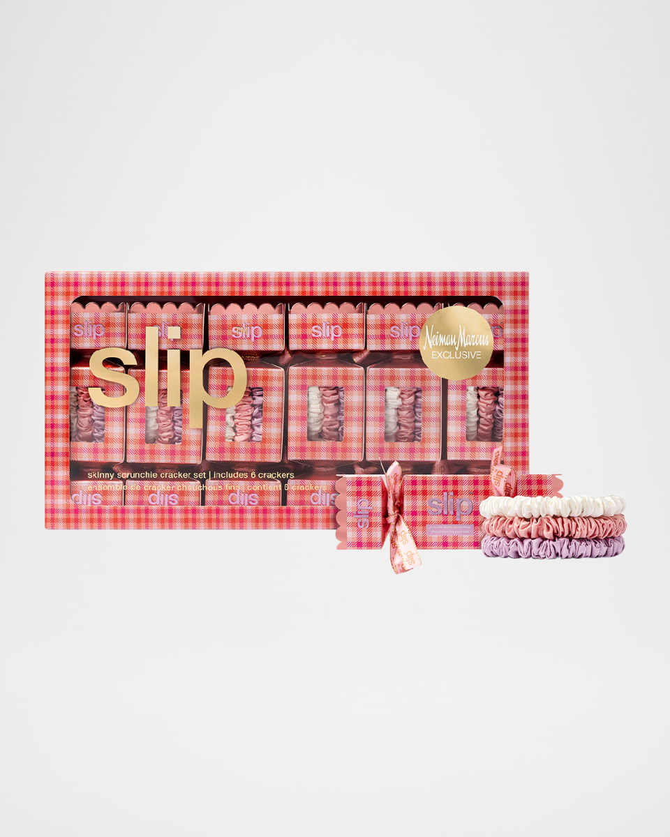 Pure Silk Skinny Scrunchie Trio Cracker Set, Box of 6