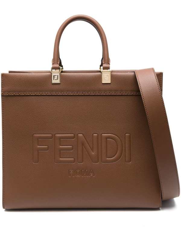 medium Sunshine leather tote bag