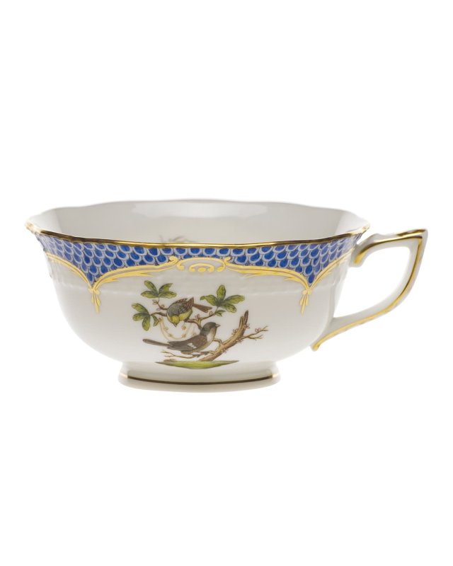 Rothschild Bird Borders Blue Teacup #1
