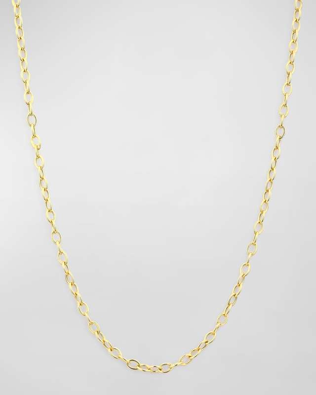 18k Yellow Gold Chain Link Necklace