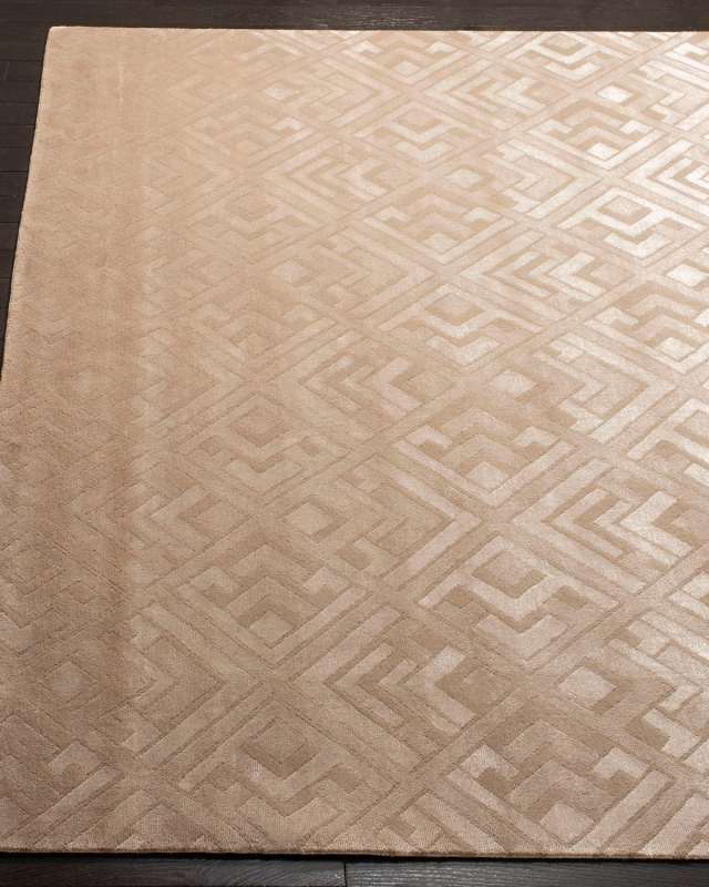 Deco Bas Hand-Knotted Rug, 6' x 9'