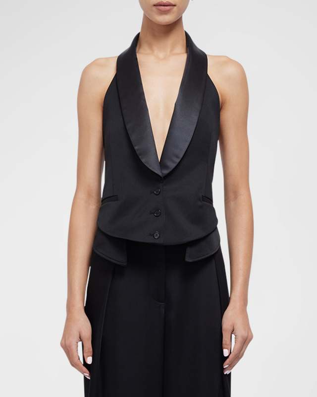Albany Backless Deep V-Neck Vest