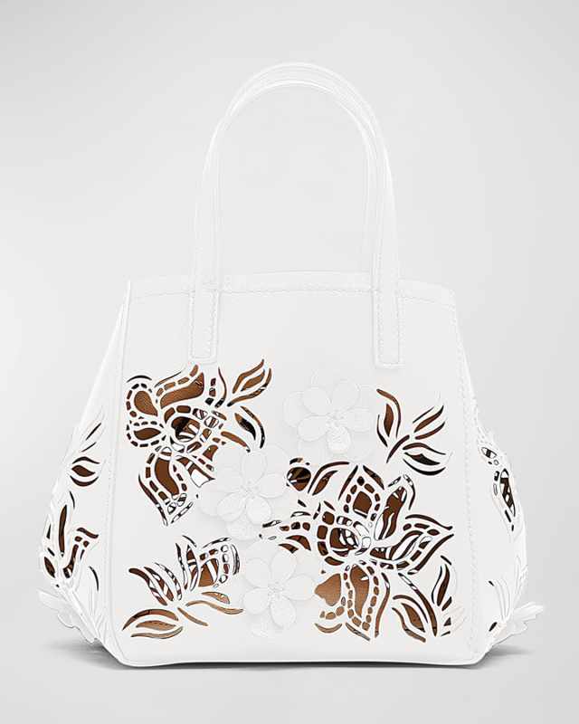 Square Mini Laser Flower Tote Bag