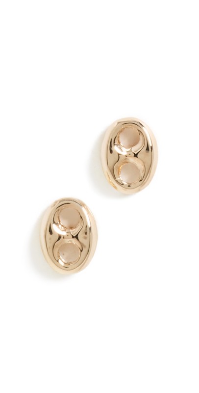 Zoe Chicco 14k Gold Small Mariner Link Stud Earrings Gold