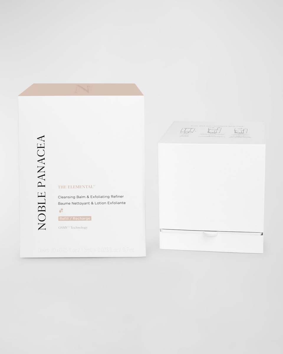 The Elemental Cleansing Balm and Exfoliating Refiner Refill, 30 Doses