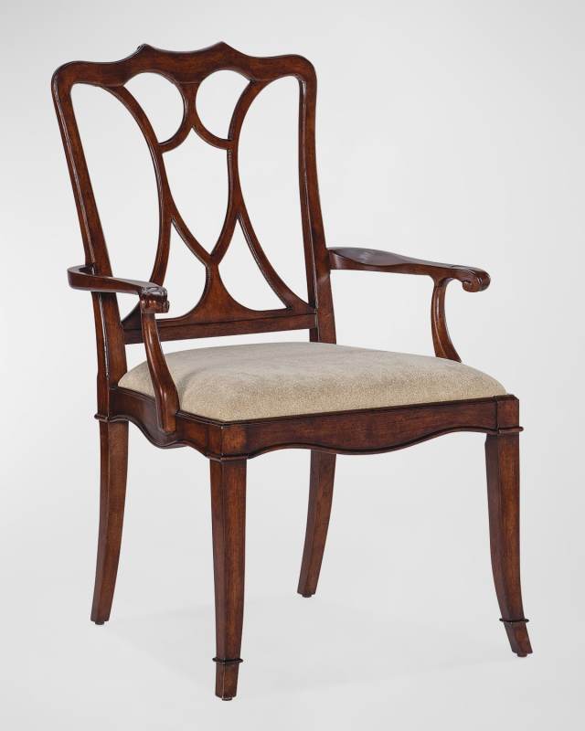 Charleston Upholstered Dining Arm Chair