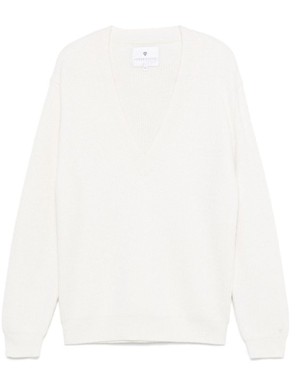 wool V-neck sweater