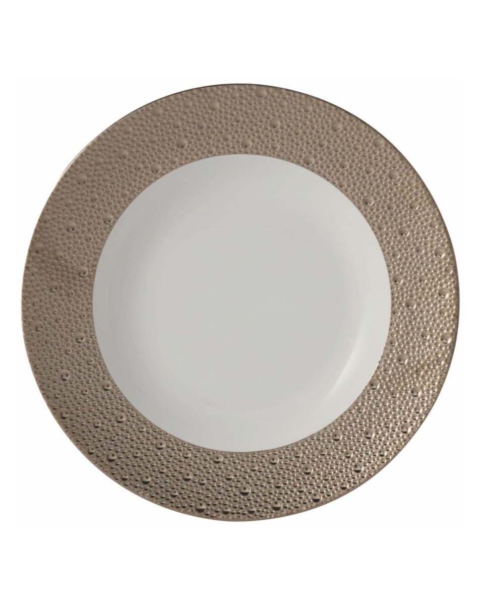 Ecume Platinum Rim Soup Plate, 9"