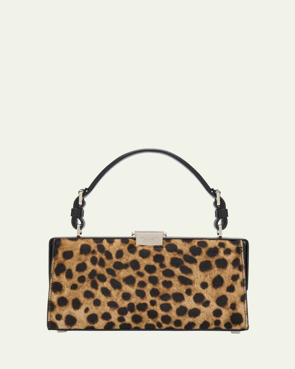Gwyneth Cheetah Calf Hair Shoulder Bag