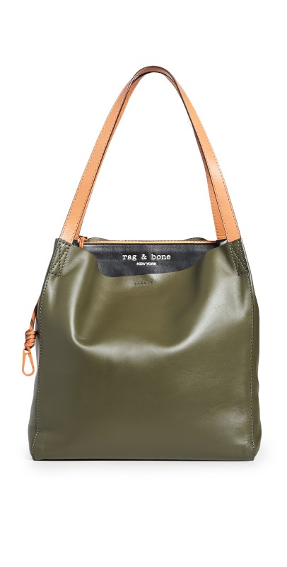 rag & bone Passenger Tote Olive Night/Black
