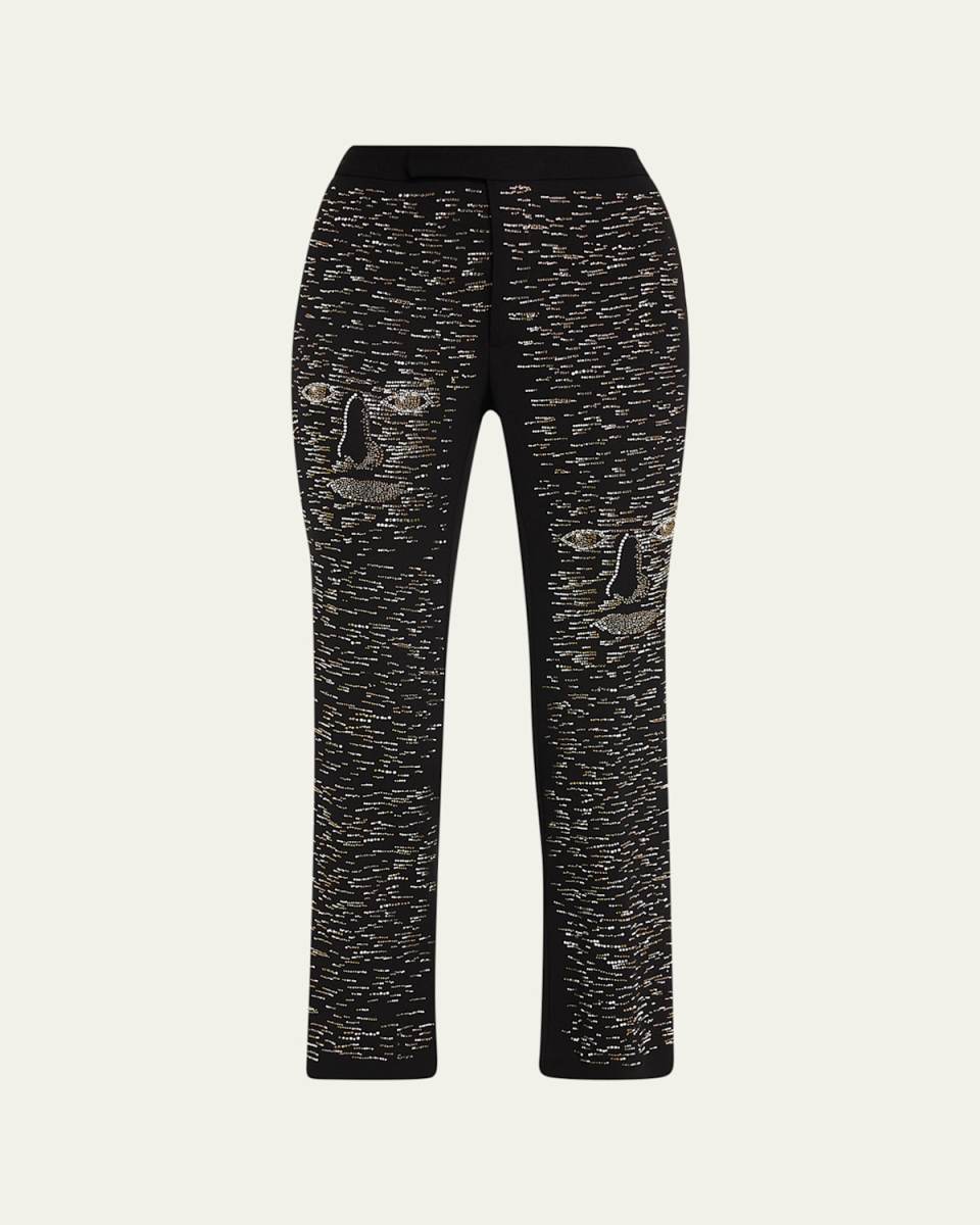 Bark Man Narrow Embellished Trousers