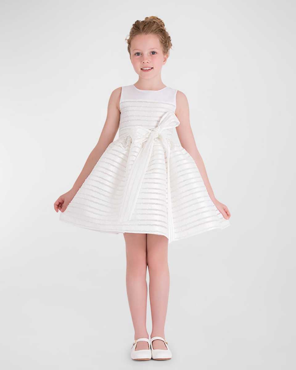 Girl's Chic Jacquard Dress, Size 3T-10