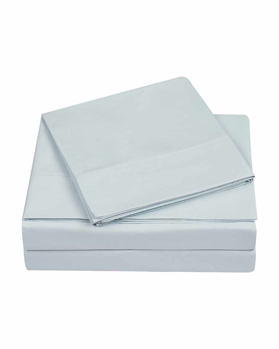 400-Thread Count Percale Standard Pillowcase Set, Illusion Blu