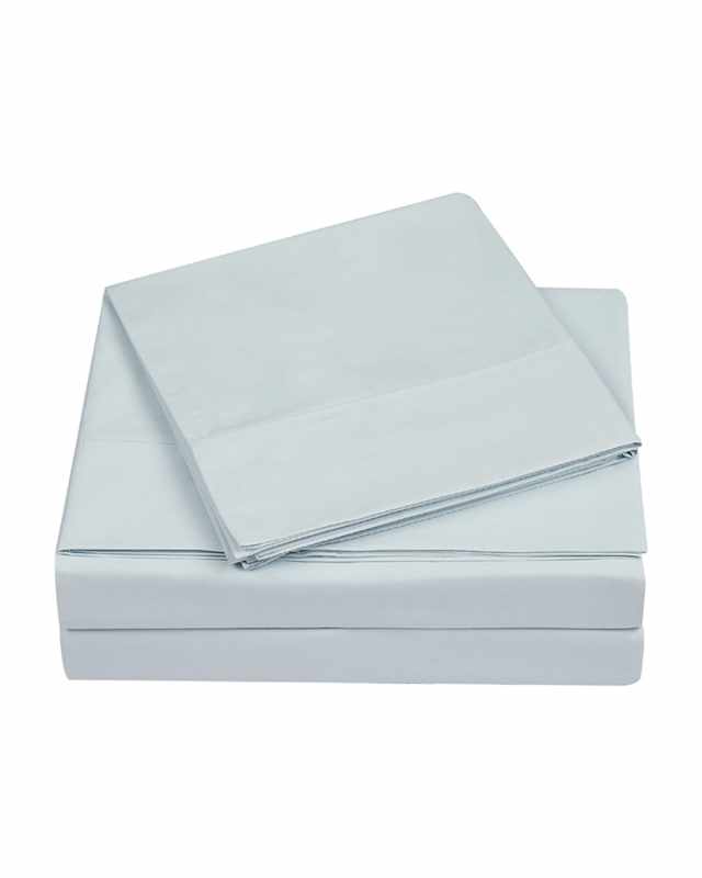 400-Thread Count Percale Standard Pillowcase Set, Illusion Blu