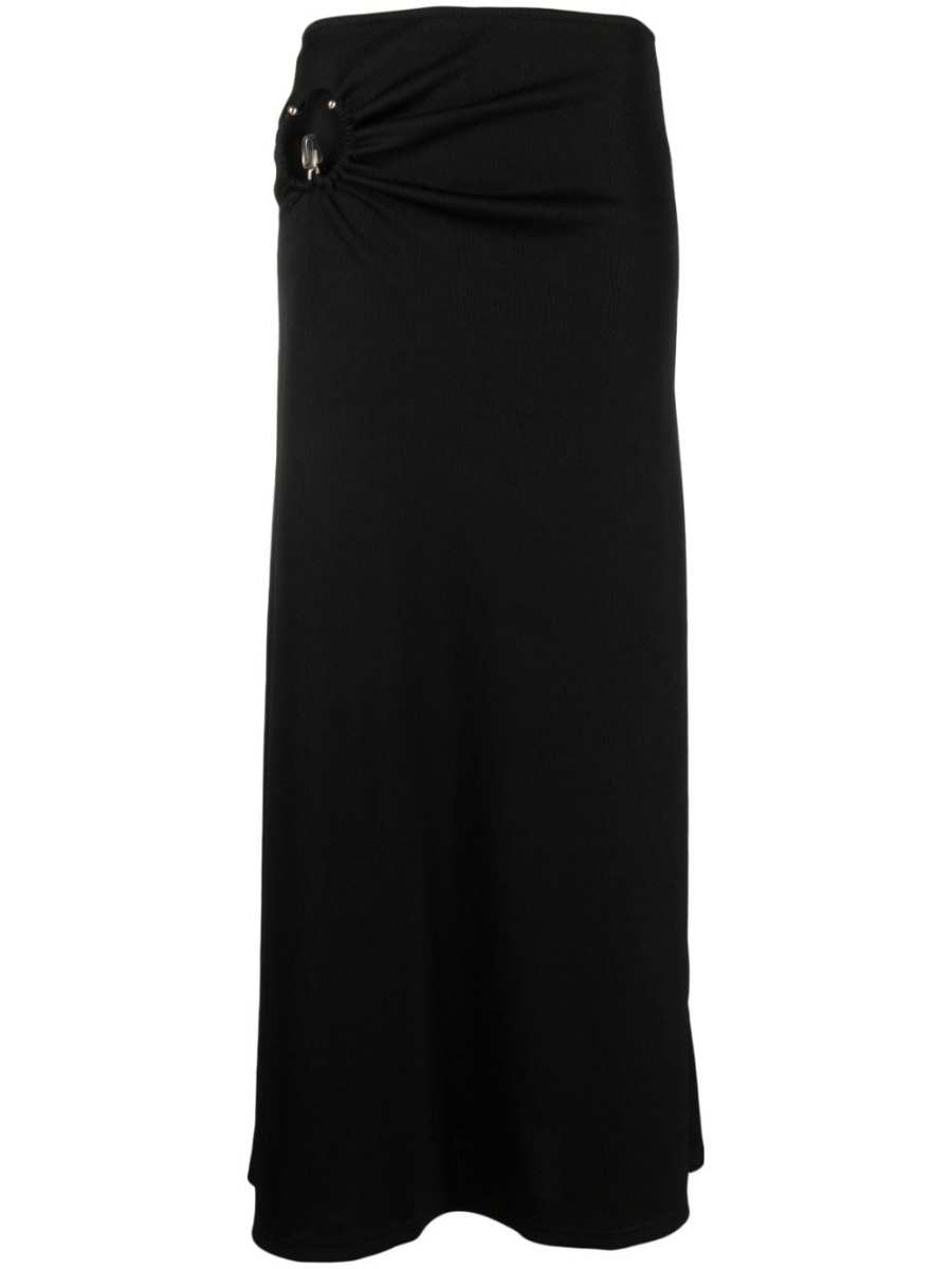 Orbit cut-out maxi skirt