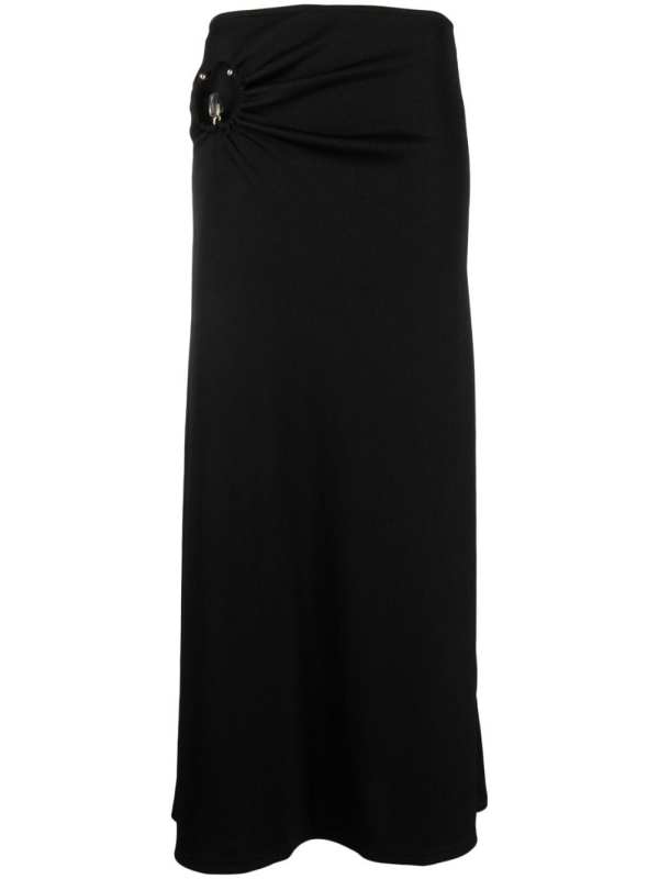 Orbit cut-out maxi skirt