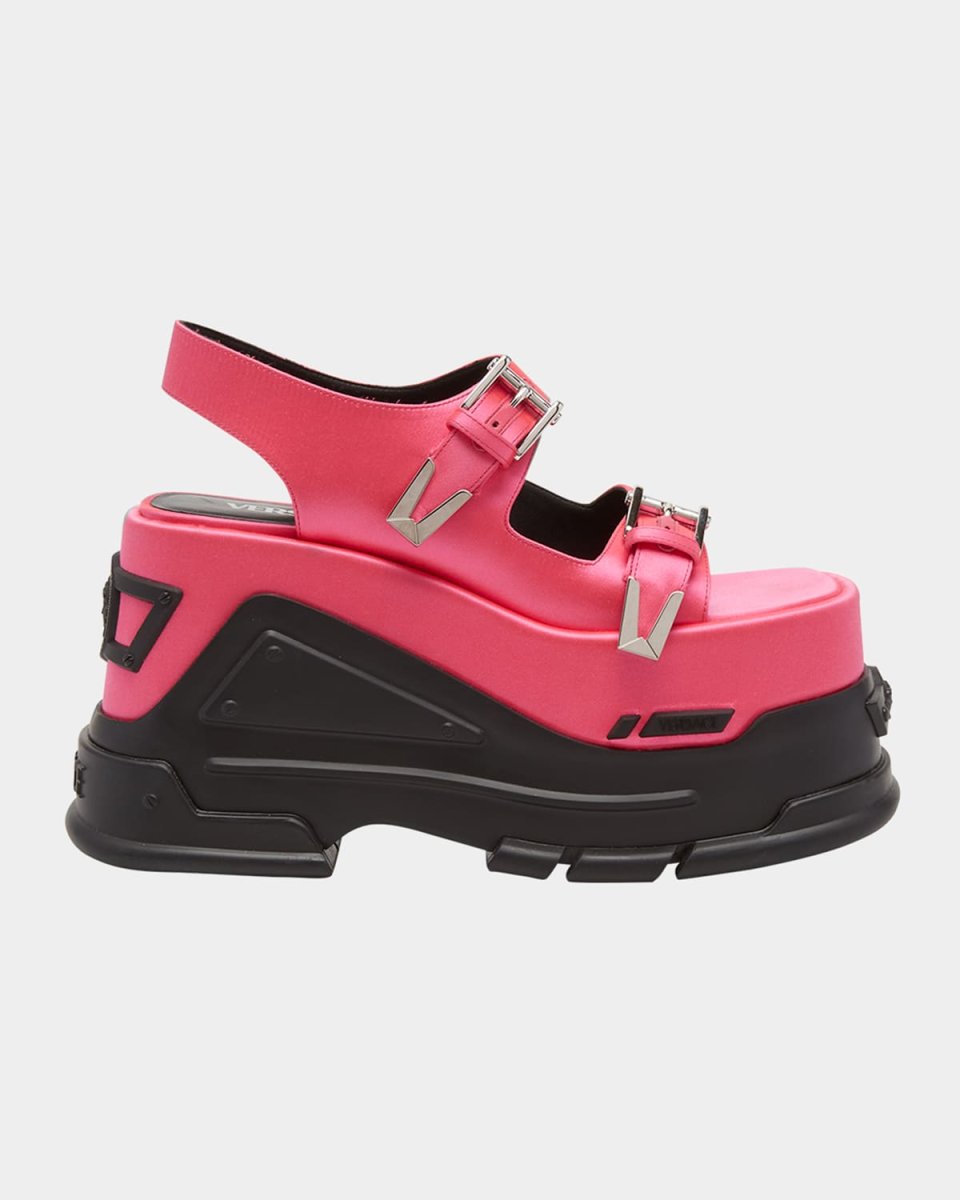 Silk Dual-Buckle Sporty Sandals