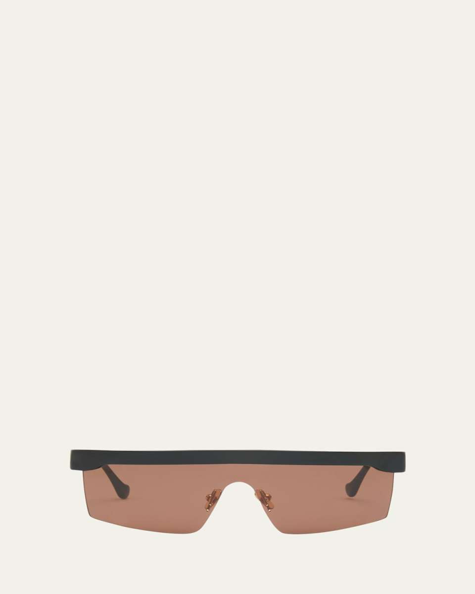 Callias Flat-Top Acetate Shield Sunglasses