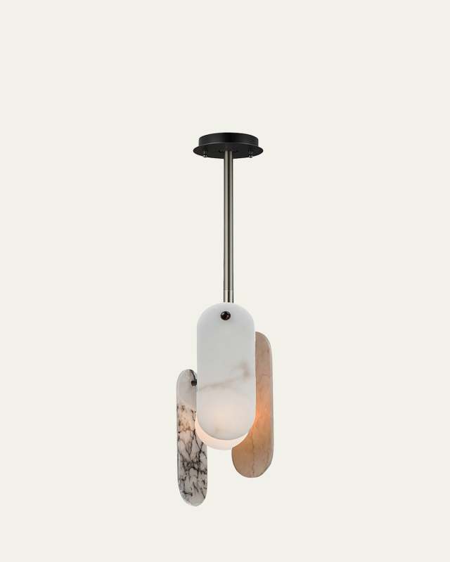 Nina Magon Design from Studio M Megalith Stem Hung Pendant Various Stone