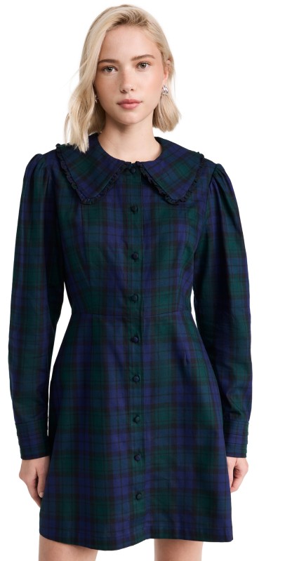Hill House Home The Hazel Dress Blackwatch Tartan