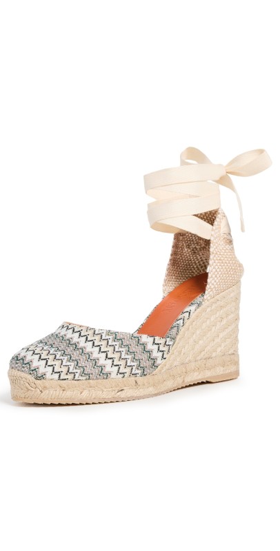Missoni Eva Espadrille Wedges Green Olive