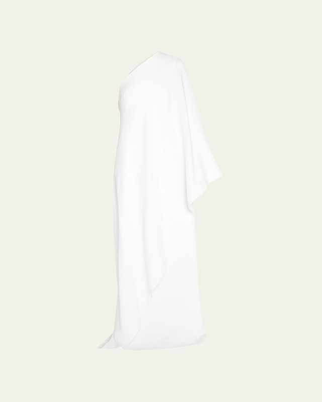 Sparrow Draped One-Shoulder Silk Gown