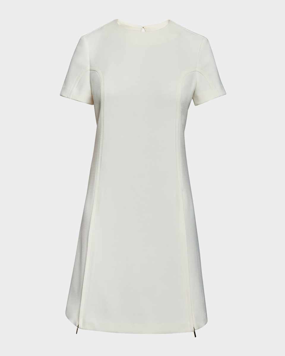 Kate Zip-Hem Stretch Crepe Dress