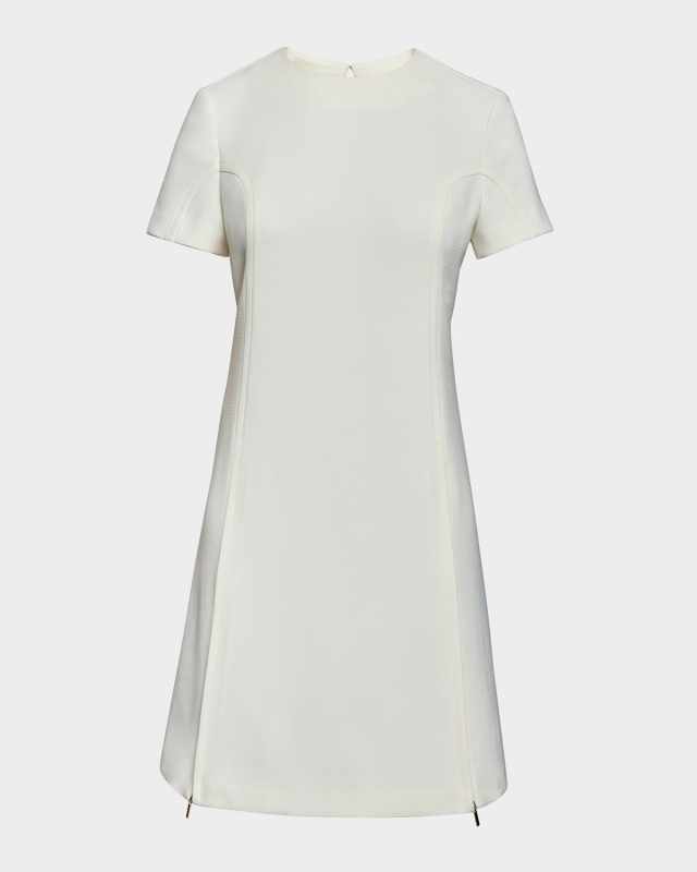 Kate Zip-Hem Stretch Crepe Dress