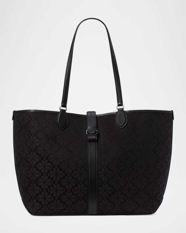 spade flower jacquard tote bag