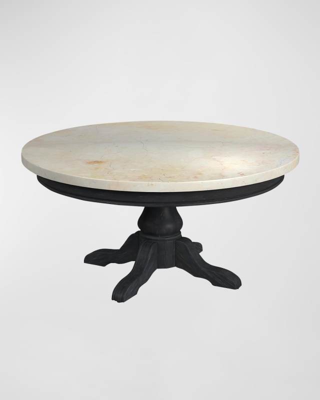 Marjorie Round Marble Coffee Table