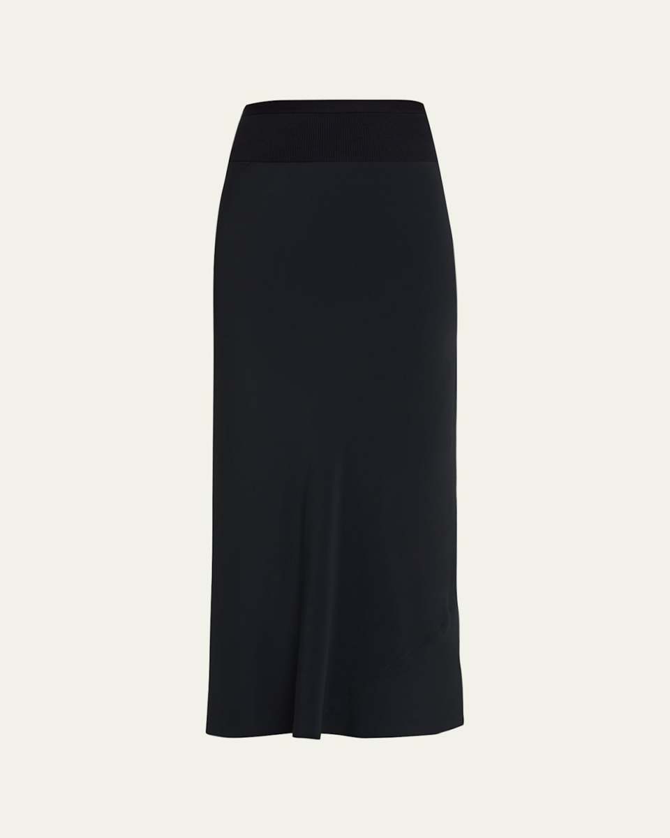 Calf Length Bias Skirt