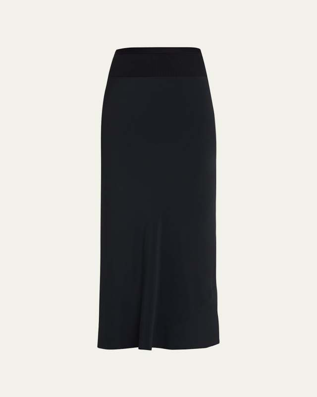 Calf Length Bias Skirt