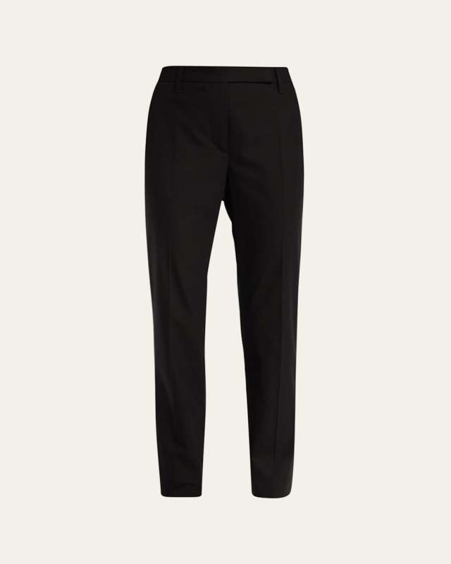 Cotton Straight-Leg Pants