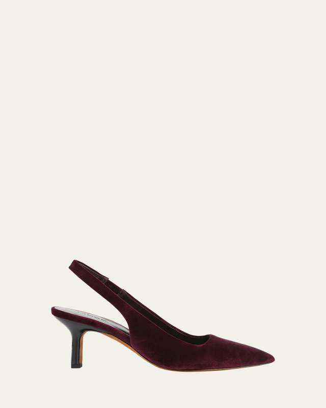 Patrice Velvet Slingback Pumps