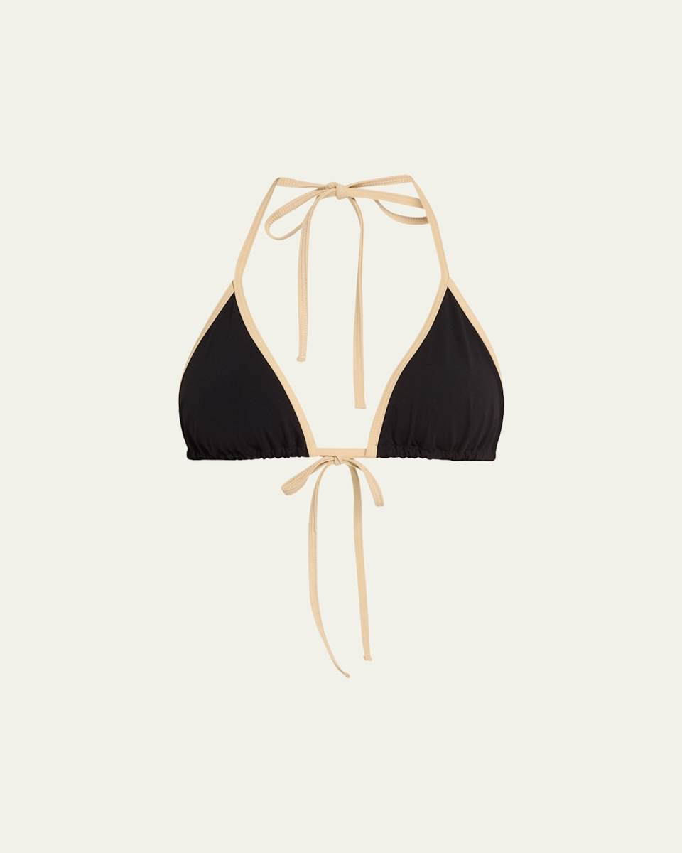 Stripe Tie Bikini Top