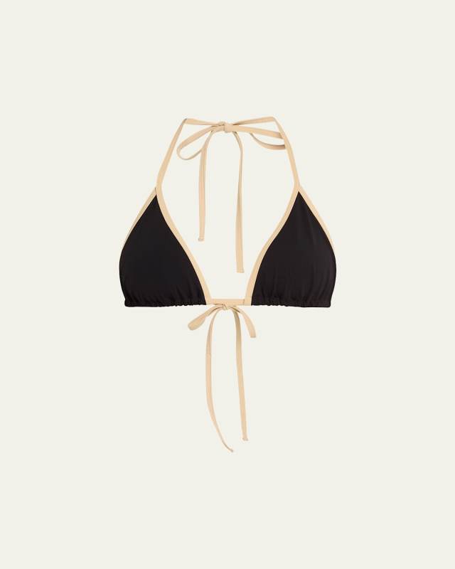 Stripe Tie Bikini Top