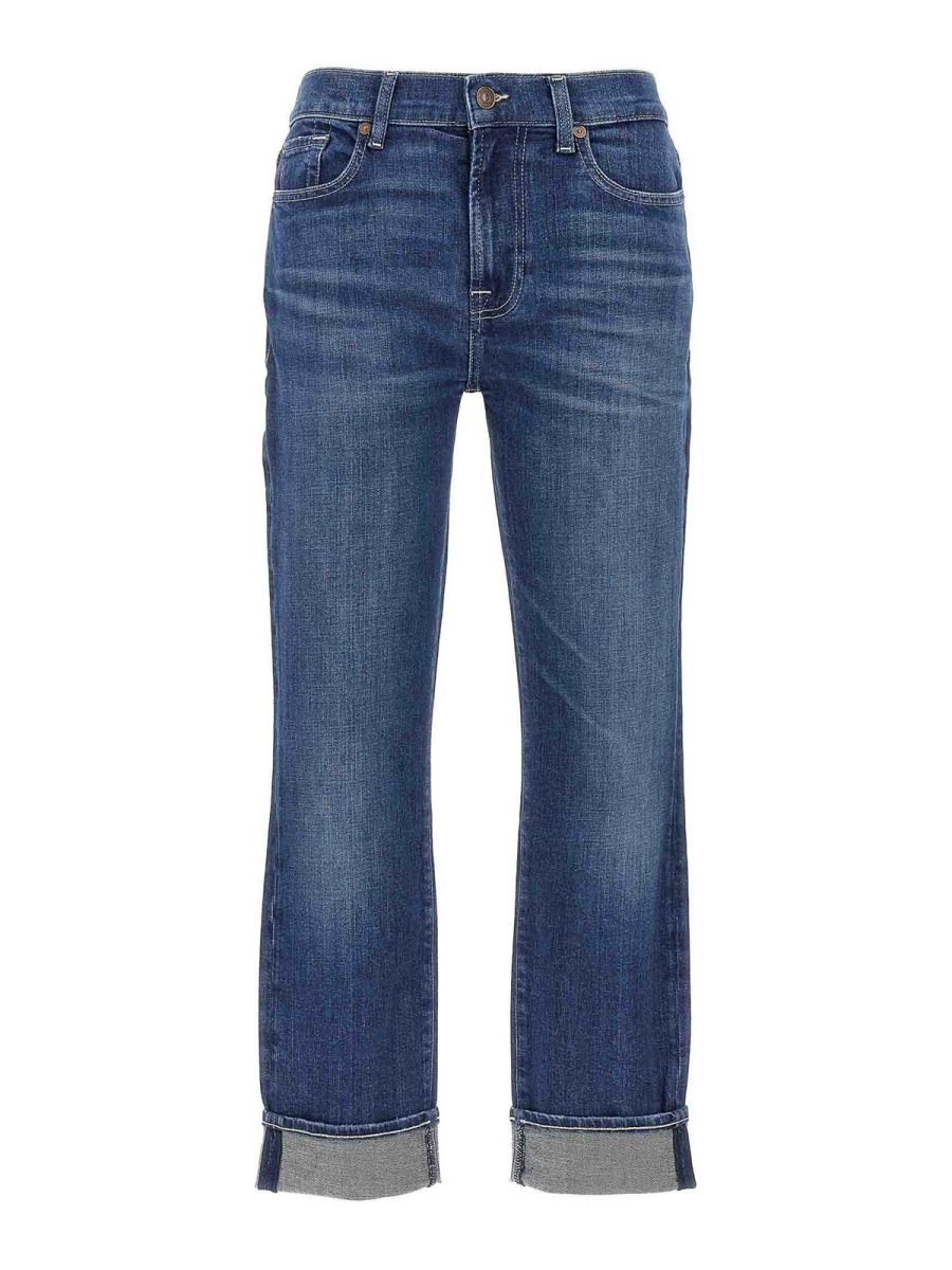7 For All Mankind Jean Skinny - Bleu