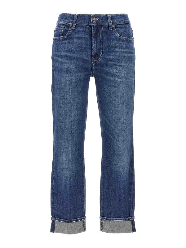 7 For All Mankind Jean Skinny - Bleu