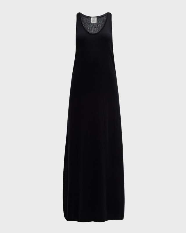 Layered Knit Maxi Tank Dress
