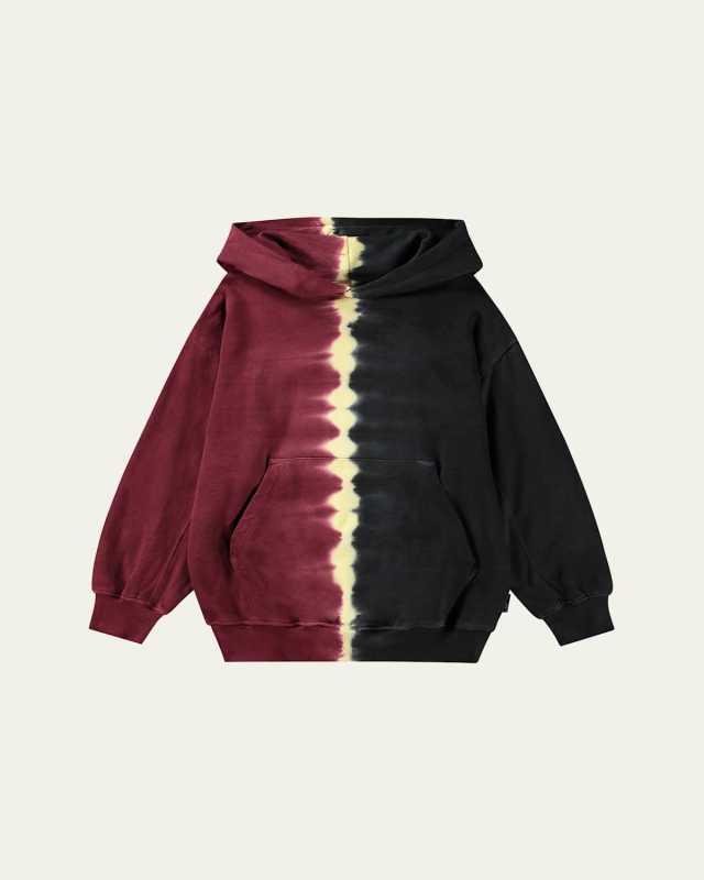 Boy's Maxx Two-Tone Tie Dye Hoodie, Size 8-16
