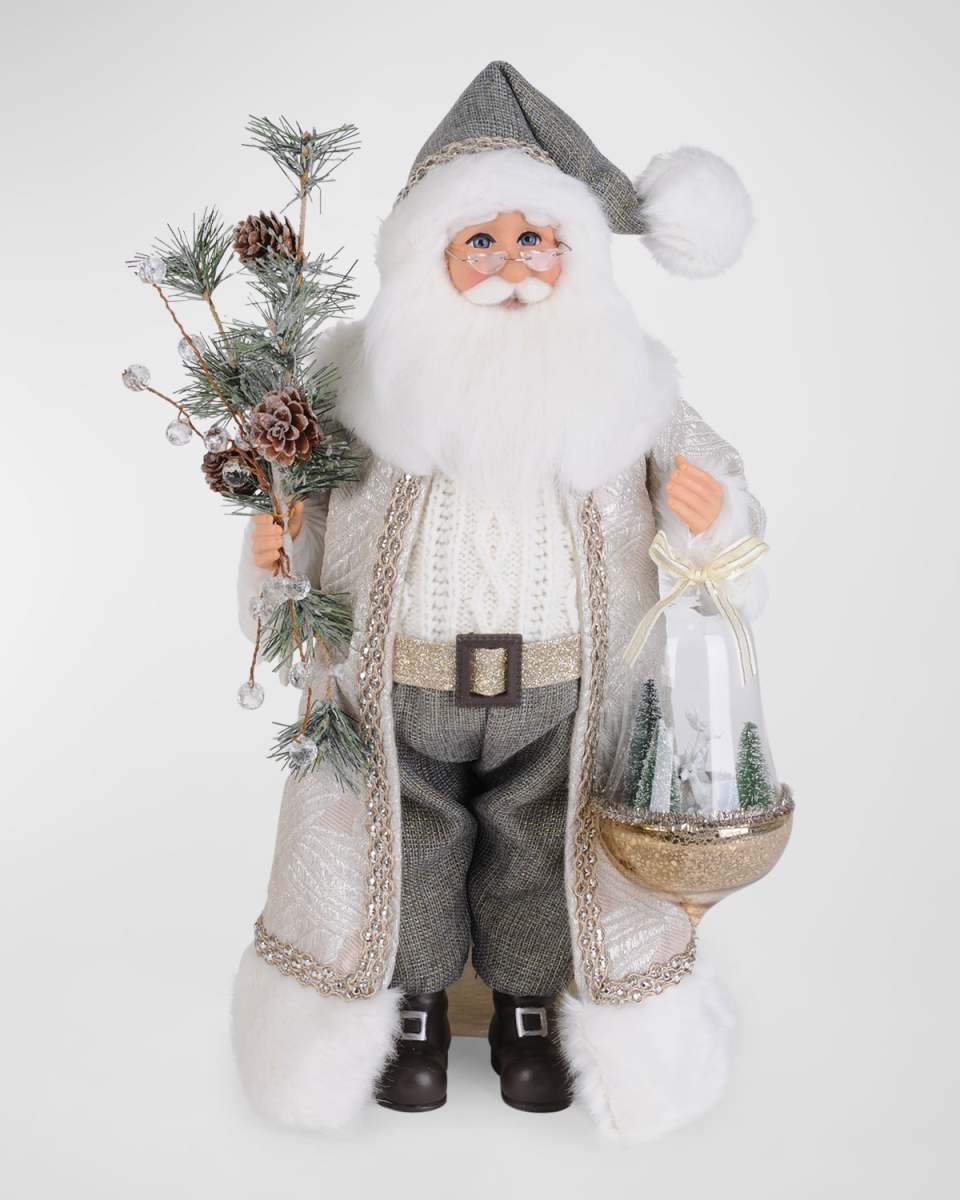 Glistening Forest Santa Figure