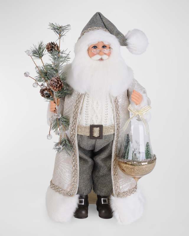 Glistening Forest Santa Figure