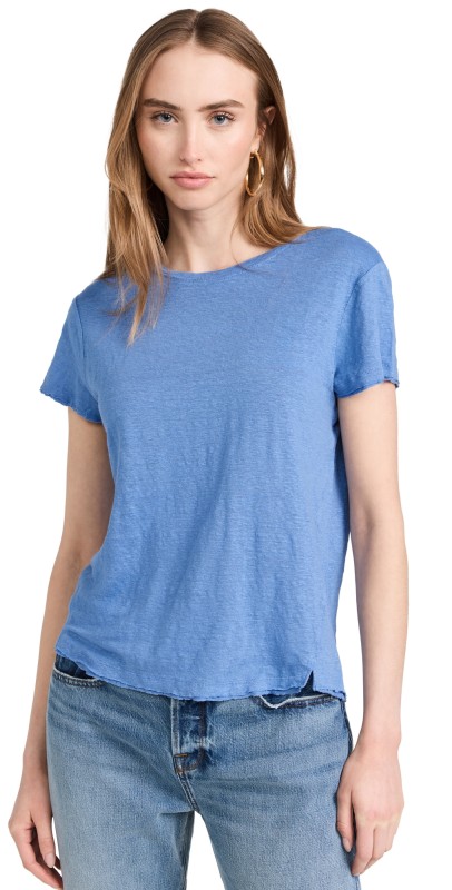FRAME Easy True Tee Cornflower Blue