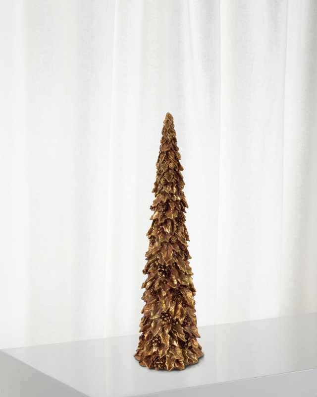 24" Holly Tree Christmas Decoration
